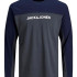 Футболка с довгими рукавами JACSMITH LW LS TEE 12194777-Asphalt Jack&Jones L Темно-сірий 12194777-ASPHALT