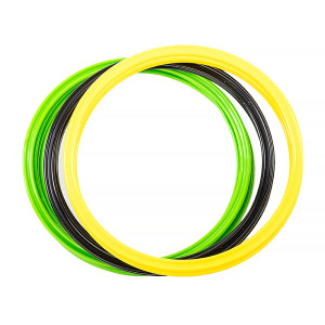 Кільця спортивні 12 шт (4 Жовті+4 Зелені+4 Чорні) AVK3-739-302-001