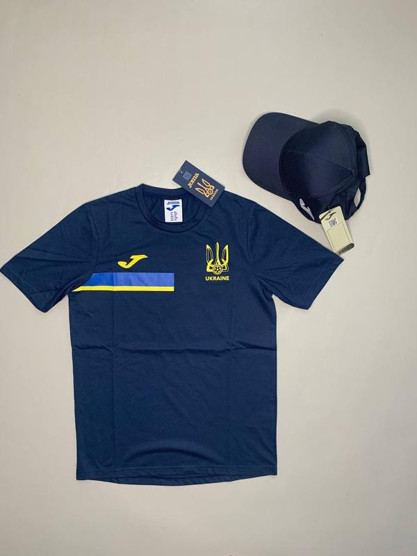 Футболка збірної України Євро-2020 Joma темно-синьо-жовта AT101347A339