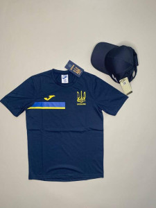 Футболка збірної України Євро-2020 Joma темно-синьо-жовта AT101347A339