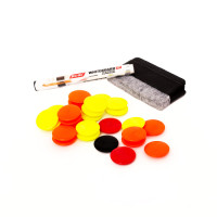 Набір для тактичних дощок Meta Set of Magnet, Marker, Duster жовтий, помаранчевий, чорний, червоний 1930000200