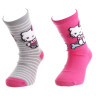 Шкарпетки HELLO KITTY SOCKS 2P пурпурний, сірий Діт 27-30 арт 36762-1 36762-1
