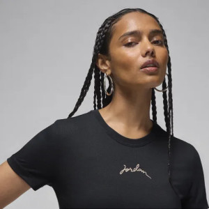 Футболка Jordan Women's T-shirt Cropped Black FN5720-010