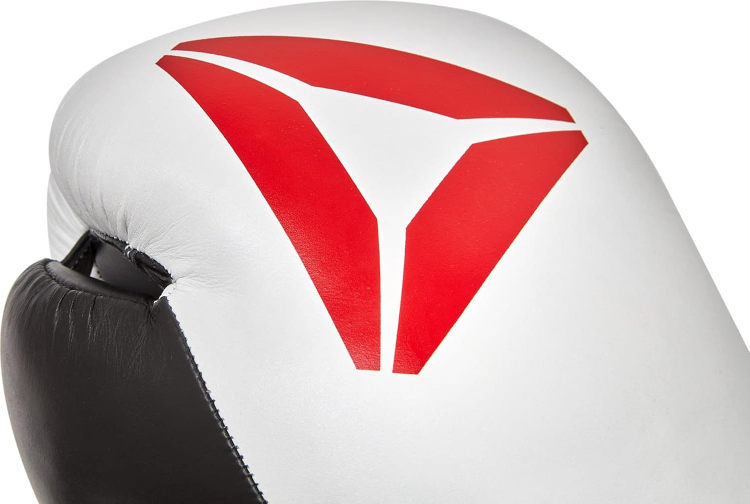 Рукавиці боксерські Reebok Combat Leather Boxing Gloves чорний, білий Чол 10 унцій RSCB-10010WH-10