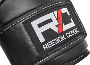 Рукавиці боксерські Reebok Combat Leather Boxing Gloves чорний, білий Чол 10 унцій RSCB-10010WH-10