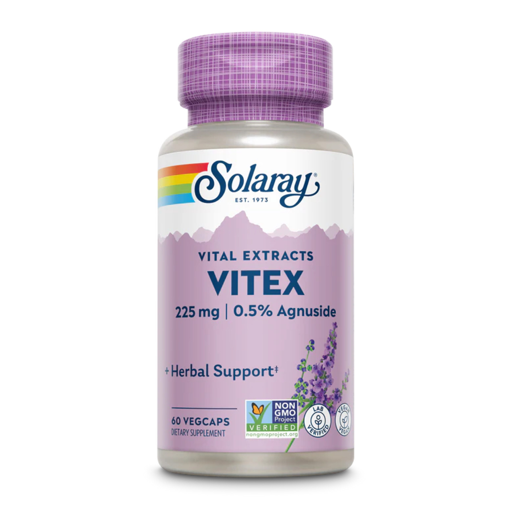 Капсули Solaray Vitex Chaste Berry Extract 225mg - 60 vcaps 2023-10-4427