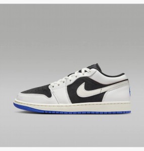 Кросівки чоловічі Air Jordan 1 Low Quai 54 White/Black HQ0764-001