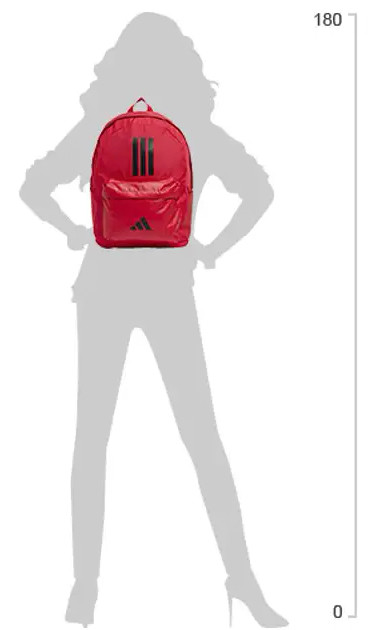 Рюкзак Adidas CLSC BARS 3S 27,5L рубіновий Уні 15х31х44 см IS7043