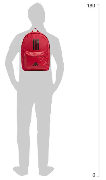 Рюкзак Adidas CLSC BARS 3S 27,5L рубіновий Уні 15х31х44 см IS7043
