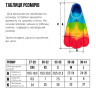 Ласти для тренування в басейні Renvo Criz із закритою п'ятою Різнокольоровий 36-38 (SF120-45 36-38) SF120-45 36-38