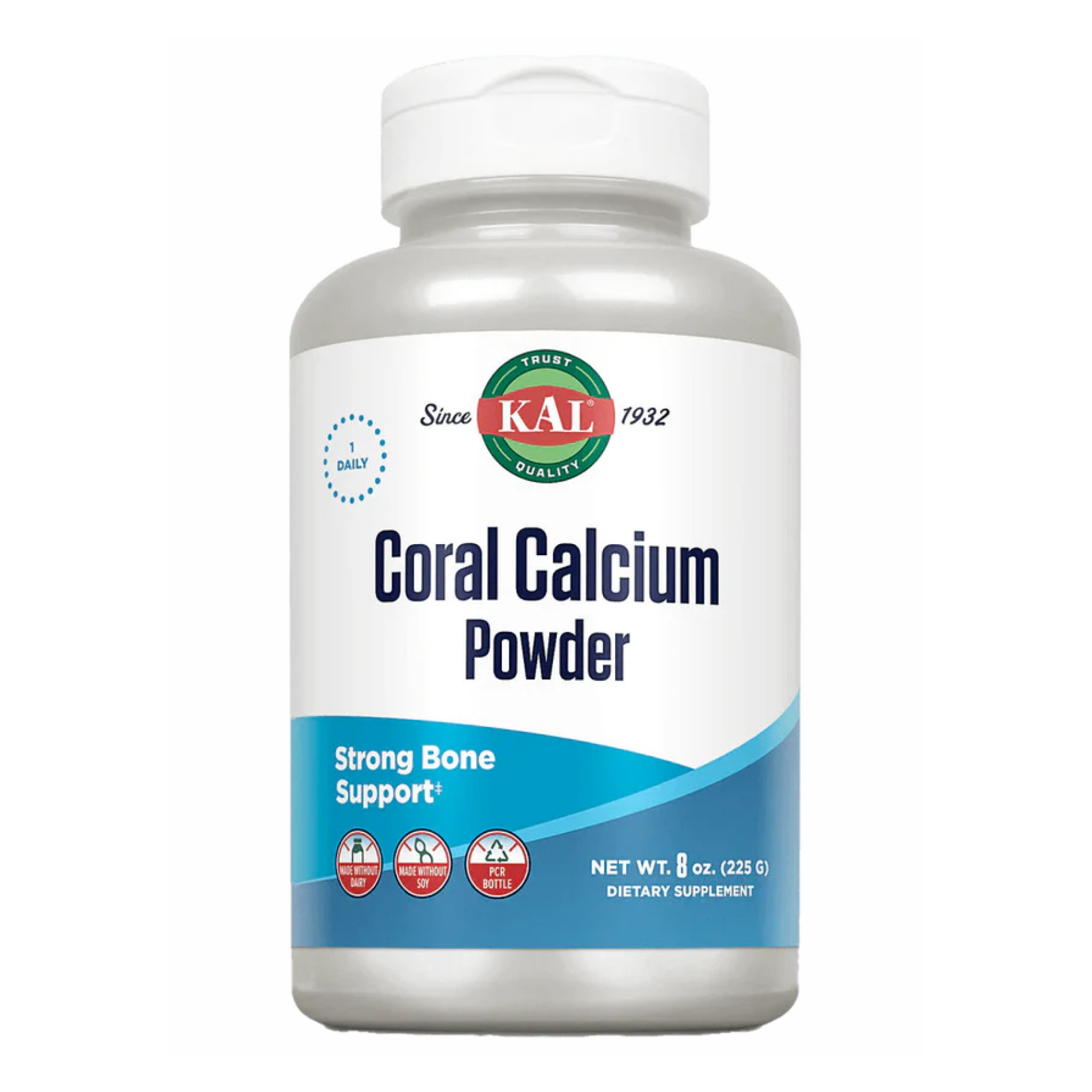Рідина KAL Coral Calcium Powder 1000mg - 8oz (До 12.25) 2023-10-5669
