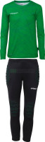 Футбольна форма воротарська дитячий Uhlsport PREDICTION GOALKEEPER BUNDLE зелено-чорний 1005293 70 1005293-70-CH