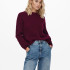 Пуловер ONLJADE L/S PULLOVER KNT NOOS 15179813-Merlot ONLY L Бордовий 15179813-MERLOT-DETAIL:W 