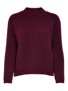 Пуловер ONLJADE L/S PULLOVER KNT NOOS 15179813-Merlot ONLY L Бордовий 15179813-MERLOT-DETAIL:W