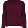 Пуловер ONLJADE L/S PULLOVER KNT NOOS 15179813-Merlot ONLY L Бордовий 15179813-MERLOT-DETAIL:W