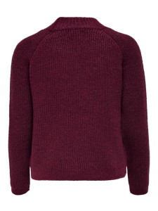 Пуловер ONLJADE L/S PULLOVER KNT NOOS 15179813-Merlot ONLY L Бордовий 15179813-MERLOT-DETAIL:W