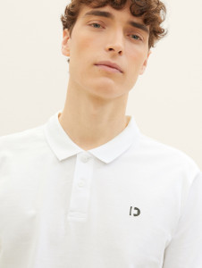 Поло mit Logo Print 1041184-20000 Tom Tailor L Білий 1041184-20000