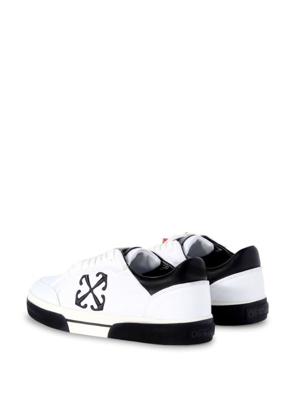 Кросівки OFF-WHITE New Low Vulcanized White Black OMIA293S24FAB0010110