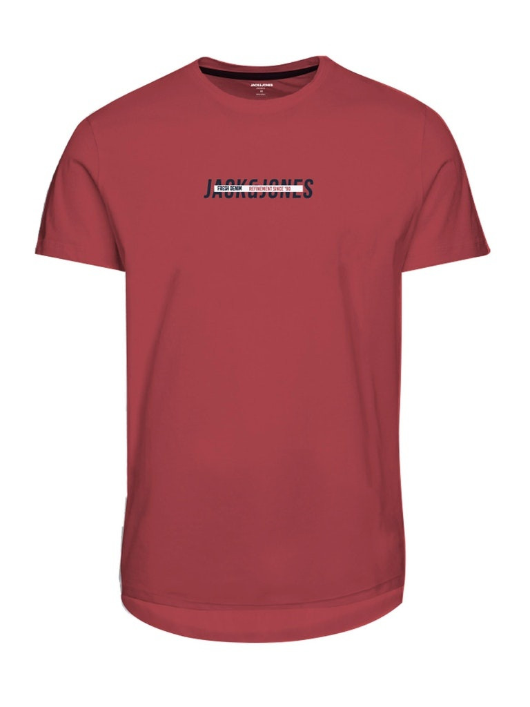 Футболка JJTEO TEE SS 12200238-True Red-Print:Small print Jack&Jones L Червоний 12200238-TRUE RED-PRINT:S