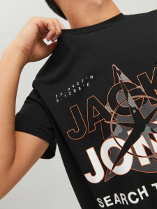 Футболка JCOHUNT TEE SS CREW NECK LN 12228391-Black Jack&Jones M Чорний 12228391-BLACK