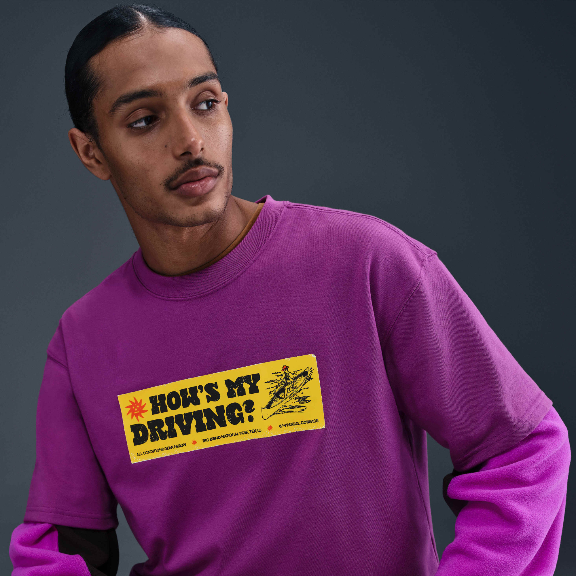 Футболка чоловіча Nike Acg Canoe Violet HV1294-505