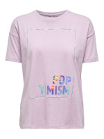Футболка ONLFIONA LIFE OVERSIZE S/S BOX TOP JRS 15226022 Orchid Bloom ONLY XS Бузковий 15226022OrchidBloom