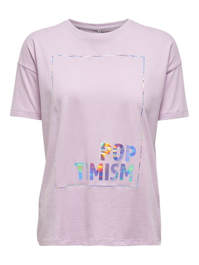 Футболка ONLFIONA LIFE OVERSIZE S/S BOX TOP JRS 15226022 Orchid Bloom ONLY XS Бузковий 15226022OrchidBloom