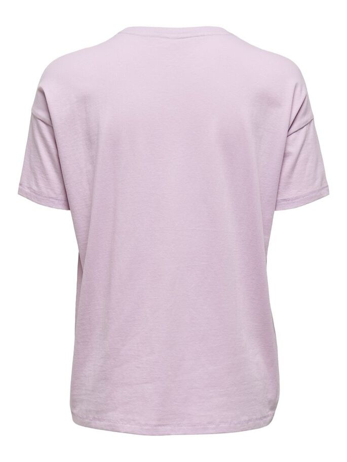 Футболка ONLFIONA LIFE OVERSIZE S/S BOX TOP JRS 15226022 Orchid Bloom ONLY XS Бузковий 15226022OrchidBloom