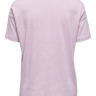 Футболка ONLFIONA LIFE OVERSIZE S/S BOX TOP JRS 15226022 Orchid Bloom ONLY XS Бузковий 15226022ORCHIDBLOOM