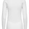 Футболка з довгими рукавами ONLLIVE LOVE LIFE L/S ONECK TOP NOOS JRS 15204712-White ONLY L Білий 15204712-WHITE