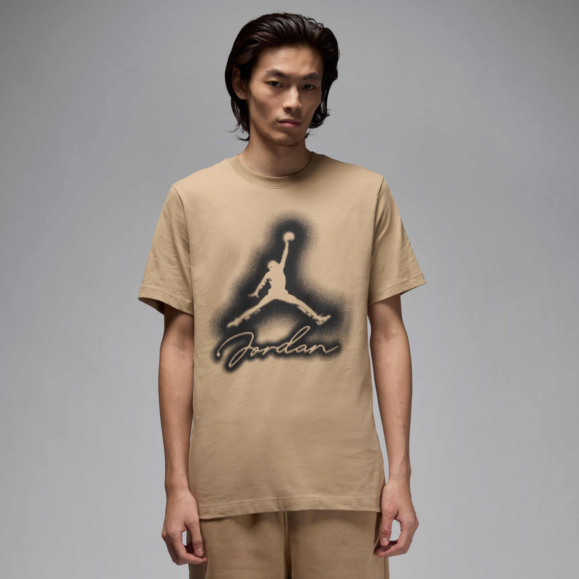 Футболка чоловіча Air Jordan Flt Mvp Jm Hbr Ss Crew Beige HJ2330-257