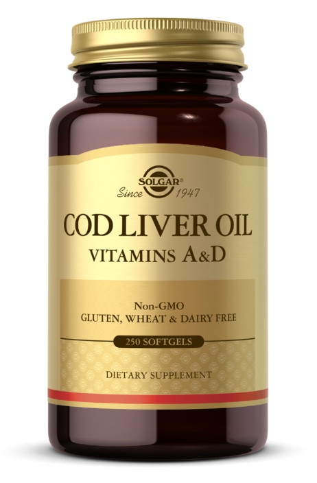Капсули Cod Liver Oil - 250 softgels 100-38-2411166-20