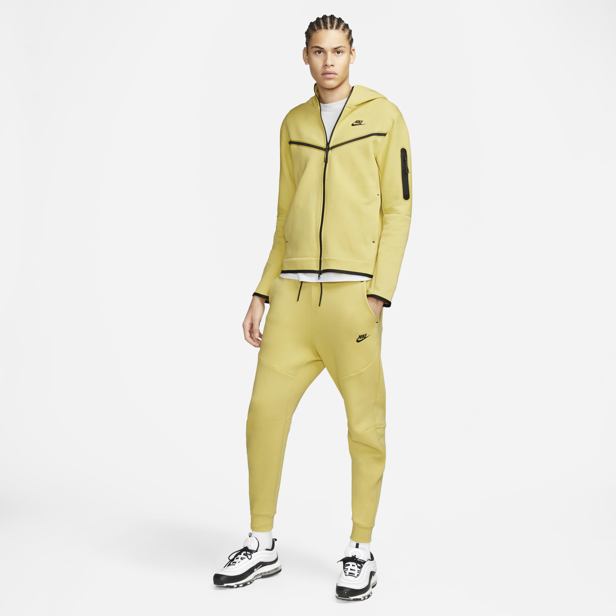 Штани чоловічі Nike Sportswear Tech Fleece Yellow Cu4495-700 CU4495-700
