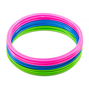 Кільця спортивні 12 шт (4 Сині+4 Рожеві+4 Зелені) AVK3-463-600-302