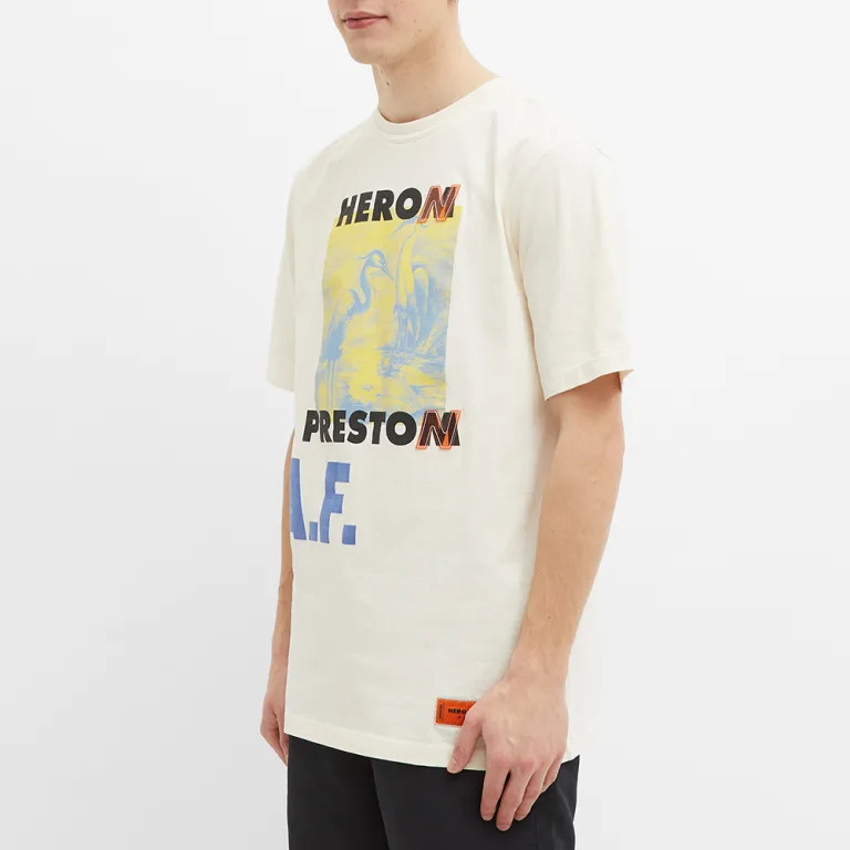 Футболка Heron Preston A.F. Authorized Tee 'Off White/Lemon' HMAA026S22JER0040315