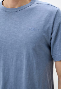 Футболка Basic cotton T-shirt 1045627-37533 Tom Tailor L Синій 1045627-37533