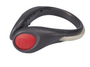 Браслет підсвітка для бігу LED SAFETY SHOES LIGHTS чорний, червоний Уні 80гр LS3407