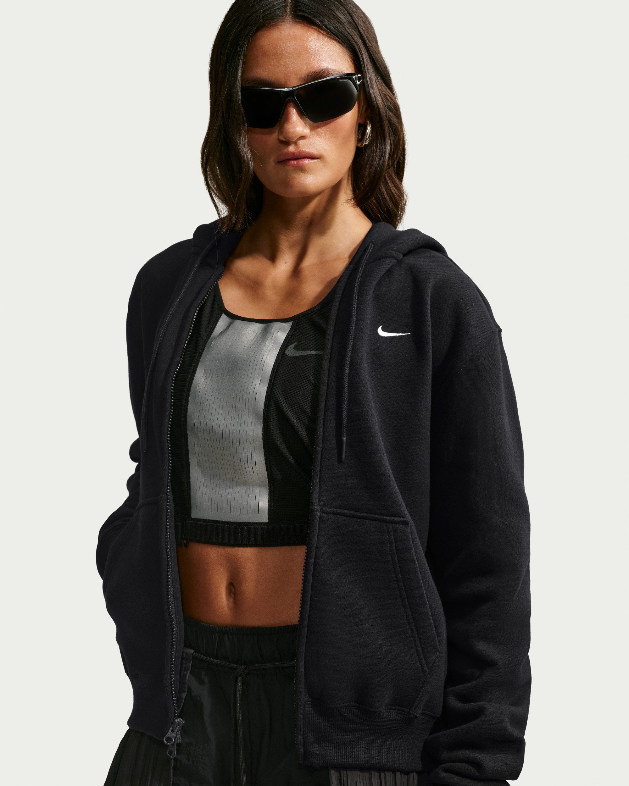 Толстовка Nike W STDO FLC MW STD FZ HDY IM8504-001