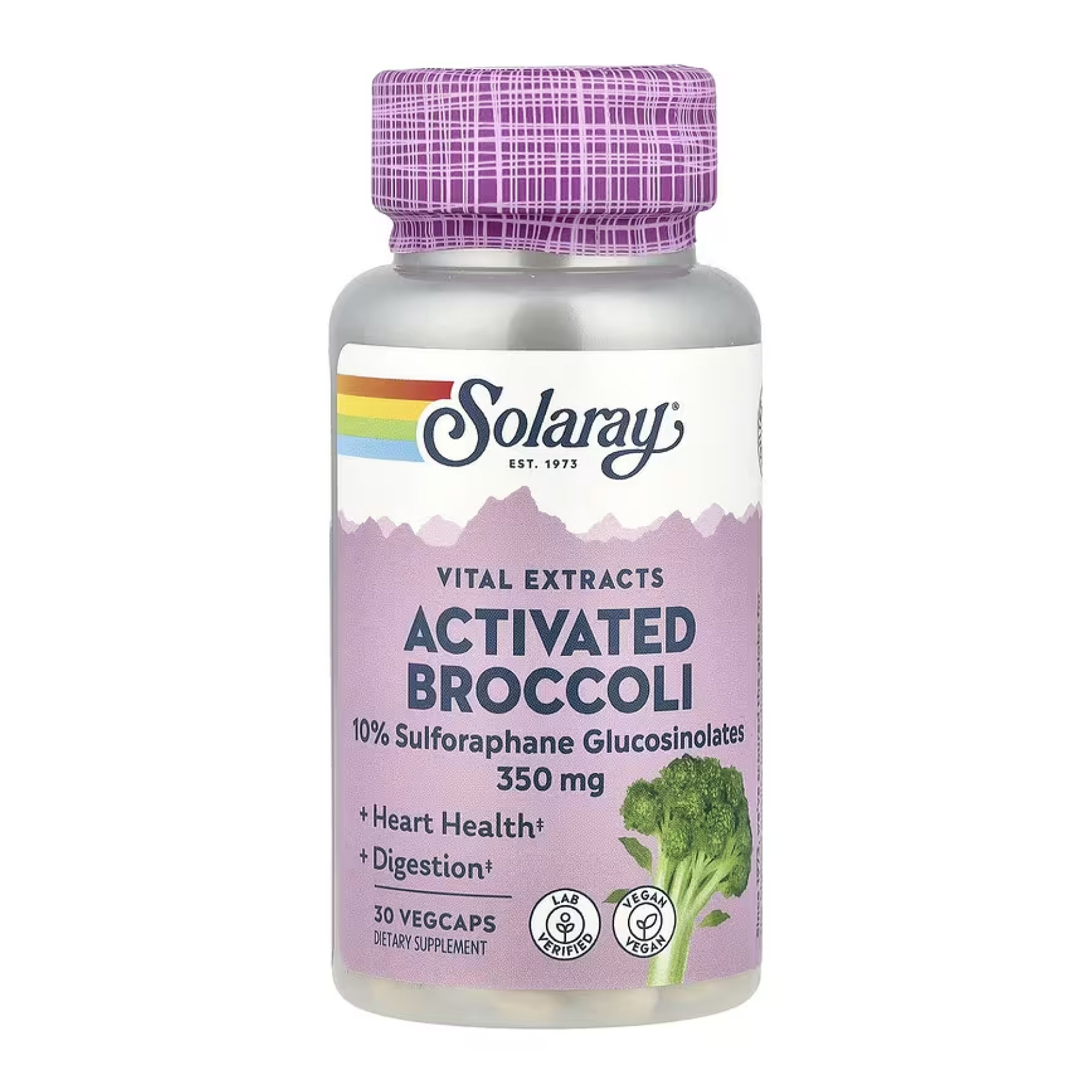 Капсули Solaray Activated Broccoli Seed Extrac 350mg - 30 vcaps 2023-10-5270