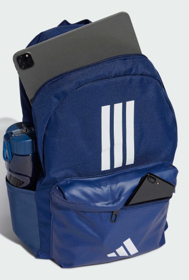 Рюкзак Adidas CLSC BARS 3S 27,5L темно-синій, білий Уні 15х31х44 см IS7041