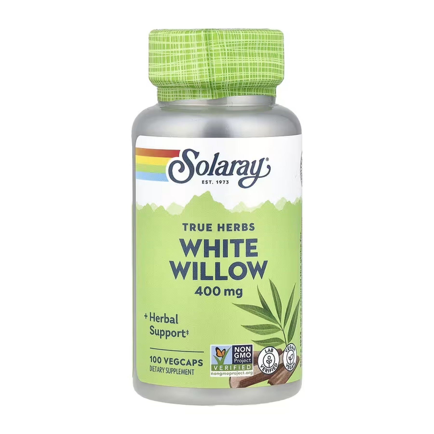 Капсули Solaray White Willow Bark 400mg - 100 vcaps 2023-10-5273