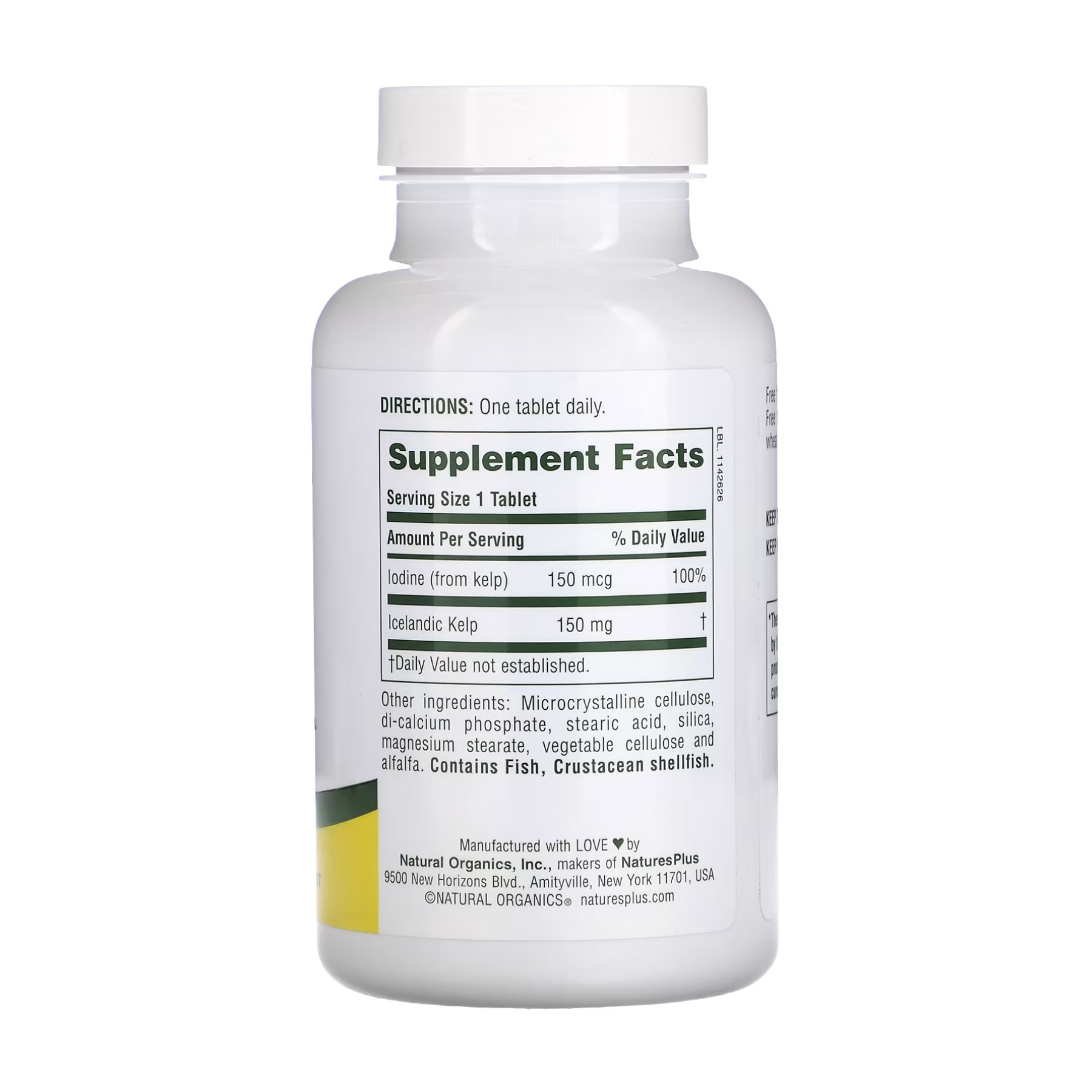 Таблетки Nature's Plus Kelp - 300 tabs 2023-10-2363