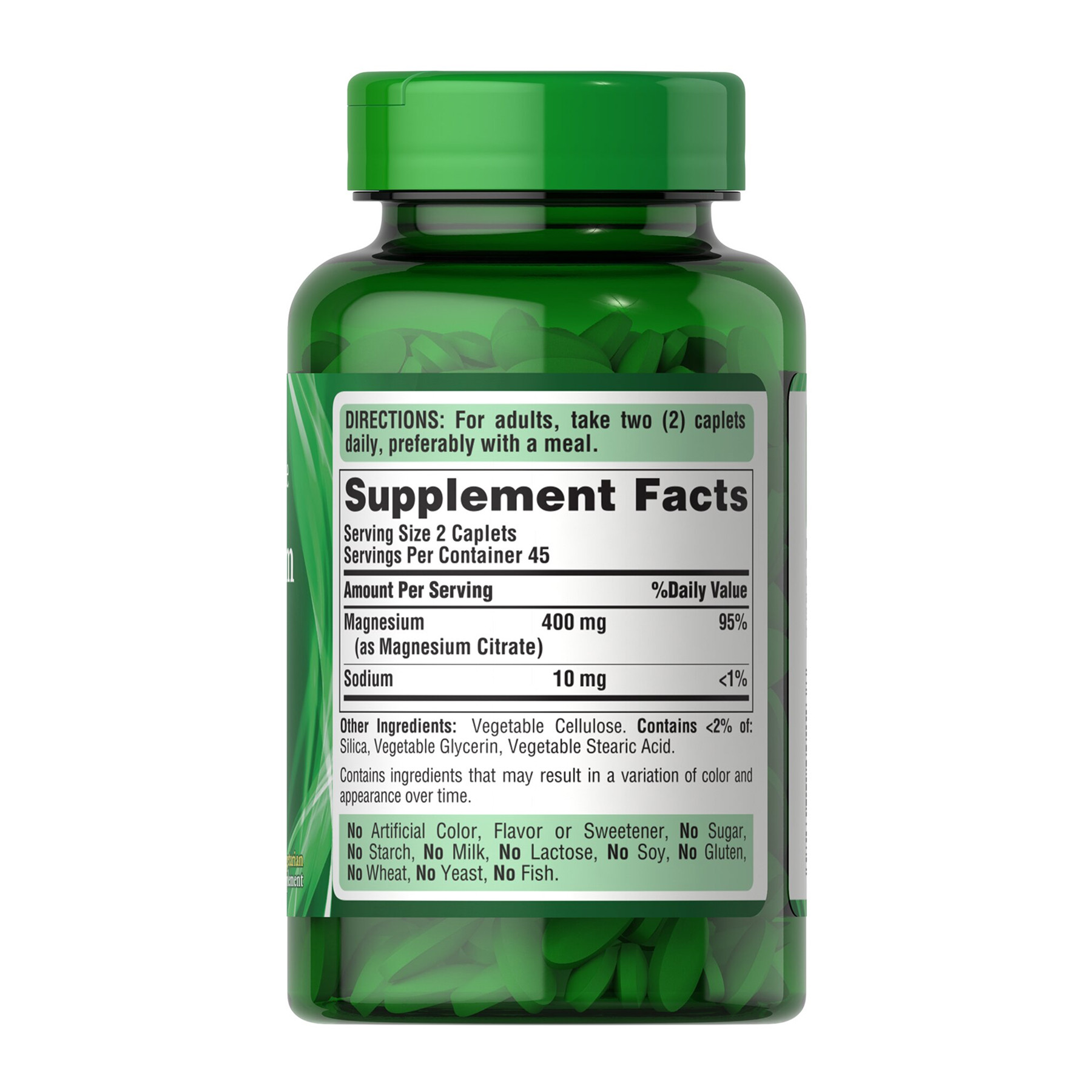 Капсули Puritans Pride Magnesium Citrate 400mg - 90 caps 2023-10-5934