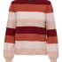 Пуловер ONLKATIA L/S STRIPE PULLOVER CC KNT 15231260-Merlot-Stripes:W. SEPIA ROSE/ROSE SMOKE M ONLY  15231260-MERLOT-STRIPES:W
