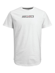 Футболка JJTEO TEE SS 12200238-White-Print:Small print Jack&Jones L Білий 12200238-WHITE-PRINT:SMAL