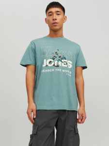 Футболка JCOHUNT TEE SS CREW NECK LN 12228391-Trellis Jack&Jones M Блакитний 12228391-TRELLIS