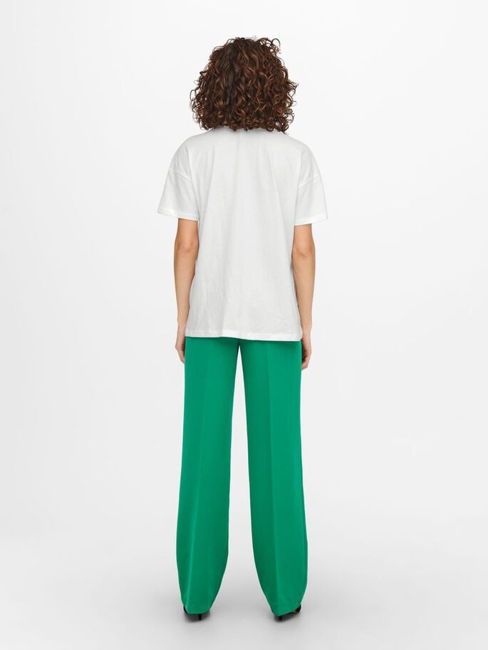 Футболка ONLISLA LIFE OVERSIZE S/S FOIL TOP JRS 15245485-Bright White-Print:IMPACT ONLY XS Білий 15245485-Bright White-Pri