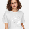 Футболка ONLISLA LIFE OVERSIZE S/S FOIL TOP JRS 15245485-Bright White-Print:IMPACT ONLY XS Білий 15245485-BRIGHT WHITE-PRI