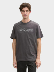 Футболка MEN'S T-SHIRT 1045631-10899 Tom Tailor L Темно-сірий 1045631-10899