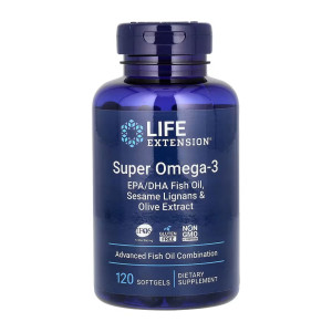 Капсули Super Omega-3 EPA/DHA Fish Oil Sesame Lignans & Olive Extract - 120 softgels 2022-10-1936